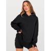 imageANRABESS Womens Oversized Hoodies Long Sleeve Fleece Side Slit Hooded Sweatshirts Pullover 2025 Fall Outfits Y2K ClothesBlack