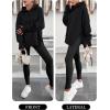 imageANRABESS Womens Oversized Hoodies Long Sleeve Fleece Side Slit Hooded Sweatshirts Pullover 2025 Fall Outfits Y2K ClothesBlack