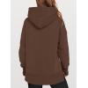 imageANRABESS Womens Oversized Hoodies Long Sleeve Fleece Side Slit Hooded Sweatshirts Pullover 2025 Fall Outfits Y2K ClothesCoffee