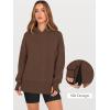 imageANRABESS Womens Oversized Hoodies Long Sleeve Fleece Side Slit Hooded Sweatshirts Pullover 2025 Fall Outfits Y2K ClothesCoffee