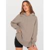 imageANRABESS Womens Oversized Hoodies Long Sleeve Fleece Side Slit Hooded Sweatshirts Pullover 2025 Fall Outfits Y2K ClothesCoffee Grey