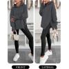 imageANRABESS Womens Oversized Hoodies Long Sleeve Fleece Side Slit Hooded Sweatshirts Pullover 2025 Fall Outfits Y2K ClothesDeep Grey