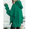 imageANRABESS Womens Oversized Hoodies Long Sleeve Fleece Side Slit Hooded Sweatshirts Pullover 2025 Fall Outfits Y2K ClothesGreen