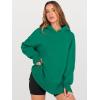 imageANRABESS Womens Oversized Hoodies Long Sleeve Fleece Side Slit Hooded Sweatshirts Pullover 2025 Fall Outfits Y2K ClothesGreen