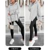 imageANRABESS Womens Oversized Hoodies Long Sleeve Fleece Side Slit Hooded Sweatshirts Pullover 2025 Fall Outfits Y2K ClothesLight Grey