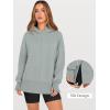 imageANRABESS Womens Oversized Hoodies Long Sleeve Fleece Side Slit Hooded Sweatshirts Pullover 2025 Fall Outfits Y2K ClothesSage Green