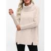 imageANRABESS Womens Oversized Sweater Turtleneck Long Sleeve Casual Knit Tunic Pullover Sweaters Tops 2025 Fall Winter OutfitsAlmond