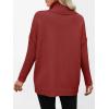imageANRABESS Womens Oversized Sweater Turtleneck Long Sleeve Casual Knit Tunic Pullover Sweaters Tops 2025 Fall Winter OutfitsBrick Red