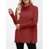 imageANRABESS Womens Oversized Sweater Turtleneck Long Sleeve Casual Knit Tunic Pullover Sweaters Tops 2025 Fall Winter OutfitsBrick Red