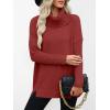 imageANRABESS Womens Oversized Sweater Turtleneck Long Sleeve Casual Knit Tunic Pullover Sweaters Tops 2025 Fall Winter OutfitsBrick Red