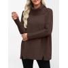 imageANRABESS Womens Oversized Sweater Turtleneck Long Sleeve Casual Knit Tunic Pullover Sweaters Tops 2025 Fall Winter OutfitsCoffee