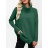 imageANRABESS Womens Oversized Sweater Turtleneck Long Sleeve Casual Knit Tunic Pullover Sweaters Tops 2025 Fall Winter OutfitsForest Green