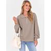 imageANRABESS Womens Oversized Sweatshirts Quarter Zip Long Sleeve Comfy Casual Boxy Pullover Tops 2025 Fall Trendy Y2K OutfitsKhaki
