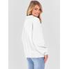 imageANRABESS Womens Oversized Sweatshirts Quarter Zip Long Sleeve Comfy Casual Boxy Pullover Tops 2025 Fall Trendy Y2K OutfitsWhite