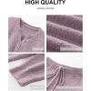 imageANRABESS Womens Pajama Fuzzy Fleece 2 Piece Long Sleeve Top Wide Leg Pants Lounge Matching Pj Sets 2025 Fall Winter OutfitsPurple