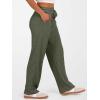 imageANRABESS Womens Ribbed Knit Lounge Pajama Pants Soft Fuzzy Comfy Straight Leg Drawstring Fall Loose Pj Bottoms with PocketsDeep Green