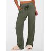 imageANRABESS Womens Ribbed Knit Lounge Pajama Pants Soft Fuzzy Comfy Straight Leg Drawstring Fall Loose Pj Bottoms with PocketsDeep Green