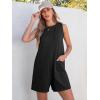 imageANRABESS Womens Romper Casual Loose Sleeveless 2025 Summer One Piece Outfit Crewneck Short Jumpsuit Overall Outfits ampamp PocketsBlack