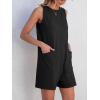 imageANRABESS Womens Romper Casual Loose Sleeveless 2025 Summer One Piece Outfit Crewneck Short Jumpsuit Overall Outfits ampamp PocketsBlack