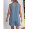 imageANRABESS Womens Romper Casual Loose Sleeveless 2025 Summer One Piece Outfit Crewneck Short Jumpsuit Overall Outfits ampamp PocketsLight Blue