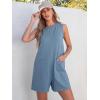 imageANRABESS Womens Romper Casual Loose Sleeveless 2025 Summer One Piece Outfit Crewneck Short Jumpsuit Overall Outfits ampamp PocketsLight Blue