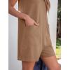 imageANRABESS Womens Romper Casual Loose Sleeveless 2025 Summer One Piece Outfit Crewneck Short Jumpsuit Overall Outfits ampamp PocketsLight Brown