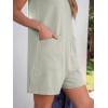 imageANRABESS Womens Romper Casual Loose Sleeveless 2025 Summer One Piece Outfit Crewneck Short Jumpsuit Overall Outfits ampamp PocketsLight Green