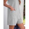 imageANRABESS Womens Romper Casual Loose Sleeveless 2025 Summer One Piece Outfit Crewneck Short Jumpsuit Overall Outfits ampamp PocketsLight Grey
