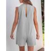 imageANRABESS Womens Romper Casual Loose Sleeveless 2025 Summer One Piece Outfit Crewneck Short Jumpsuit Overall Outfits ampamp PocketsLight Grey