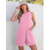 imageANRABESS Womens Romper Casual Loose Sleeveless 2025 Summer One Piece Outfit Crewneck Short Jumpsuit Overall Outfits ampamp PocketsLight Pink