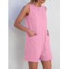 imageANRABESS Womens Romper Casual Loose Sleeveless 2025 Summer One Piece Outfit Crewneck Short Jumpsuit Overall Outfits ampamp PocketsLight Pink