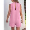imageANRABESS Womens Romper Casual Loose Sleeveless 2025 Summer One Piece Outfit Crewneck Short Jumpsuit Overall Outfits ampamp PocketsLight Pink