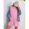 imageANRABESS Womens Romper Casual Loose Sleeveless 2025 Summer One Piece Outfit Crewneck Short Jumpsuit Overall Outfits ampamp PocketsLight Pink