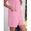 imageANRABESS Womens Romper Casual Loose Sleeveless 2025 Summer One Piece Outfit Crewneck Short Jumpsuit Overall Outfits ampamp PocketsLight Pink