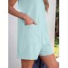 imageANRABESS Womens Romper Casual Loose Sleeveless 2025 Summer One Piece Outfit Crewneck Short Jumpsuit Overall Outfits ampamp PocketsMint Green