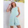 imageANRABESS Womens Romper Casual Loose Sleeveless 2025 Summer One Piece Outfit Crewneck Short Jumpsuit Overall Outfits ampamp PocketsMint Green