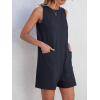 imageANRABESS Womens Romper Casual Loose Sleeveless 2025 Summer One Piece Outfit Crewneck Short Jumpsuit Overall Outfits ampamp PocketsNavy Blue
