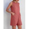 imageANRABESS Womens Romper Casual Loose Sleeveless 2025 Summer One Piece Outfit Crewneck Short Jumpsuit Overall Outfits ampamp PocketsRust