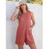 imageANRABESS Womens Romper Casual Loose Sleeveless 2025 Summer One Piece Outfit Crewneck Short Jumpsuit Overall Outfits ampamp PocketsRust