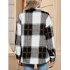 imageANRABESS Womens Sherpa Fleece Lined Flannel Plaid Shirt Jackets Fuzzy Warm Button Down Shacket with Pockets 2025 Fall OutfitsBlack Brown Plaid