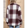 imageANRABESS Womens Sherpa Fleece Lined Flannel Plaid Shirt Jackets Fuzzy Warm Button Down Shacket with Pockets 2025 Fall OutfitsBurgundy Plaid