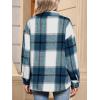 imageANRABESS Womens Sherpa Fleece Lined Flannel Plaid Shirt Jackets Fuzzy Warm Button Down Shacket with Pockets 2025 Fall OutfitsDark Blue Plaid