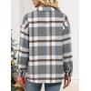 imageANRABESS Womens Sherpa Fleece Lined Flannel Plaid Shirt Jackets Fuzzy Warm Button Down Shacket with Pockets 2025 Fall OutfitsGrey Khaki Plaid