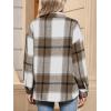 imageANRABESS Womens Sherpa Fleece Lined Flannel Plaid Shirt Jackets Fuzzy Warm Button Down Shacket with Pockets 2025 Fall OutfitsLight Brown Plaid