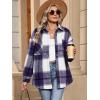 imageANRABESS Womens Sherpa Fleece Lined Flannel Plaid Shirt Jackets Fuzzy Warm Button Down Shacket with Pockets 2025 Fall OutfitsPurple Plaid