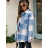 imageANRABESS Womens Sherpa Fleece Lined Flannel Plaid Shirt Jackets Fuzzy Warm Button Down Shacket with Pockets 2025 Fall OutfitsSky Blue Plaid
