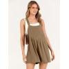 imageANRABESS Womens Summer Casual Rompers Bib Short Overalls Loose Linen Jumpsuit Beach Outfits Travel Vacation ClothesDeep Khaki