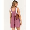 imageANRABESS Womens Summer Casual Rompers Bib Short Overalls Loose Linen Jumpsuit Beach Outfits Travel Vacation ClothesFuchsia