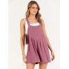 imageANRABESS Womens Summer Casual Rompers Bib Short Overalls Loose Linen Jumpsuit Beach Outfits Travel Vacation ClothesFuchsia