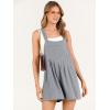 imageANRABESS Womens Summer Casual Rompers Bib Short Overalls Loose Linen Jumpsuit Beach Outfits Travel Vacation ClothesGray